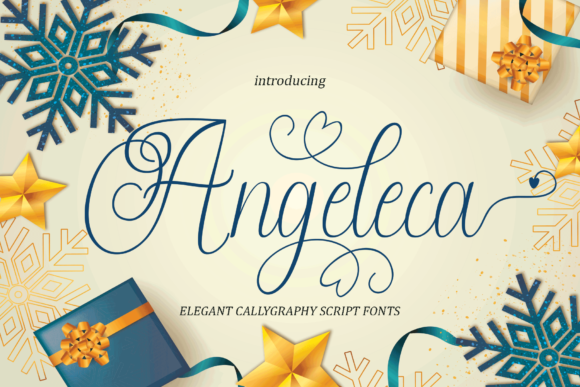 Angeleca Font: A Handwritten Typeface for Elegant Branding