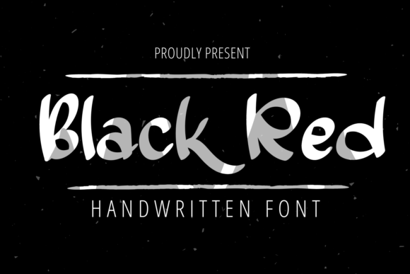 Black Red Font: A Bold Script for Creative Product Makers