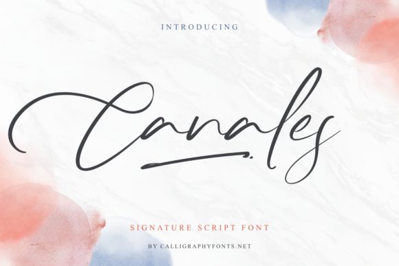 Canales: A Script Handwritten Font for Charming Craft Projects