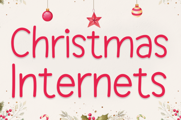 Christmas Internets Font for Crafters and Makers