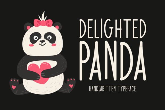 Delighted Panda Font: A Handwritten Typeface for Sweet Branding