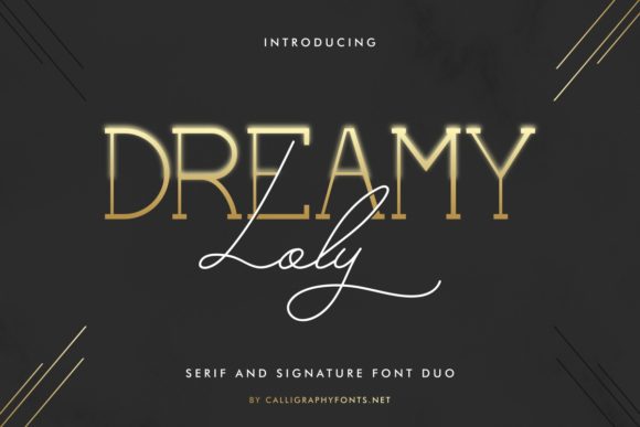 Dreamy Loly Font: A Luxurious Script Handwritten Typeface for Creative Projects