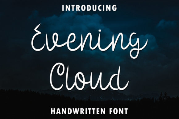 Evening Cloud Font for Beautiful Handwritten Designs