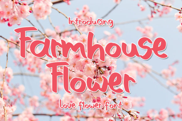 Farmhouse Flower Font for Branding and Creative Projects