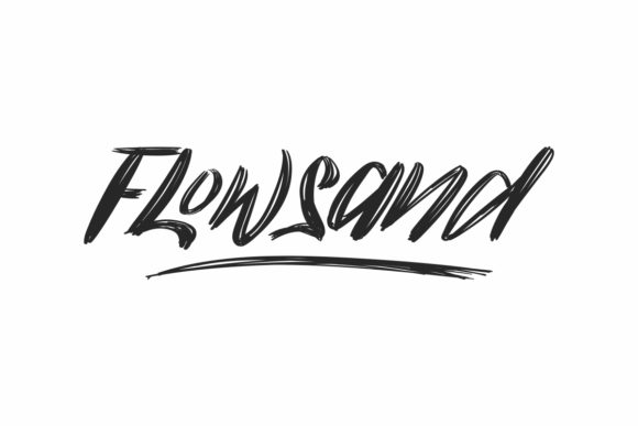 Flowsand: A Handwritten Font for Campaign Creativity