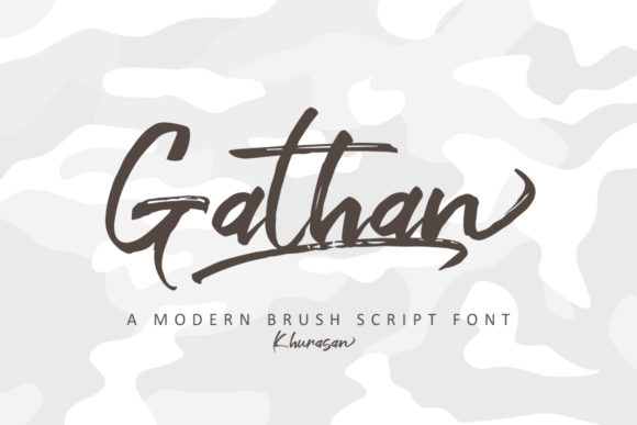 Gathan: A Script Handwritten Font for Captivating Campaigns