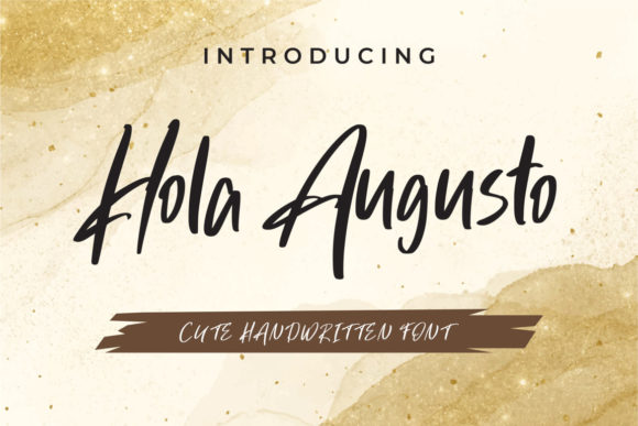 Hola Augusto: A Playful Script Font for Trendy Editorial Projects