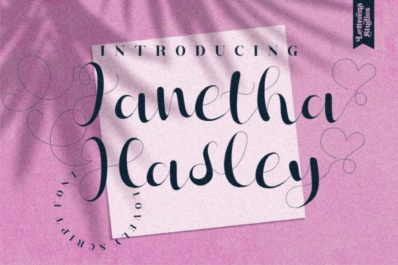 Janetha Hasley: A Sweet Script Font for Branding and Design Projects