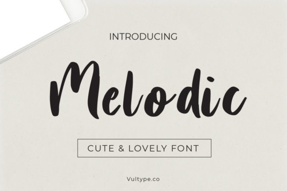 Melodic: A Bold Cursive Font for Crafting and Commercial Projects