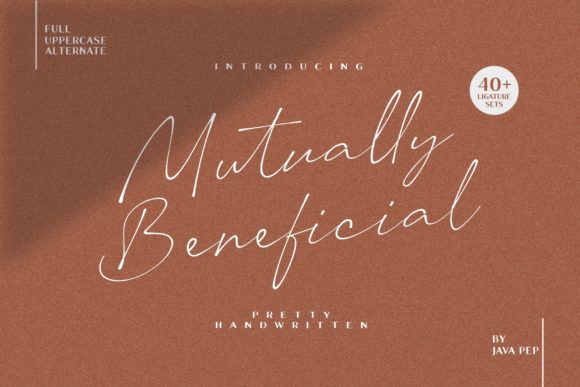 Mutually Beneficial: A Handwritten Typeface for Modern Web Design