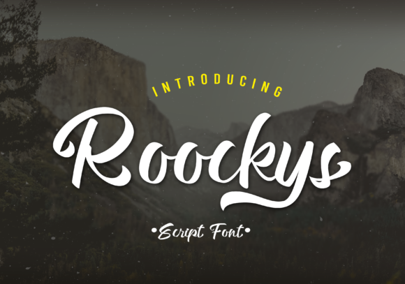 Roockys: A Bold Script Font for Editorial and Brand Design