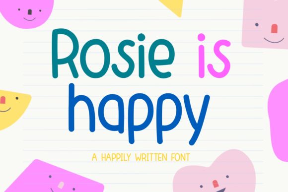 Rosie is Happy Font for Modern Web Design and Branding