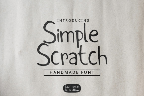 Simple Scratch Font Review for Creative Branding Projects