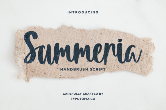 Summeria Font Review: A Bold Handwritten Typeface for Creative Branding