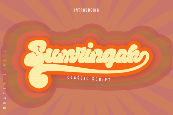 Sumringah: A Vintage Bold Script Font for Creative Branding