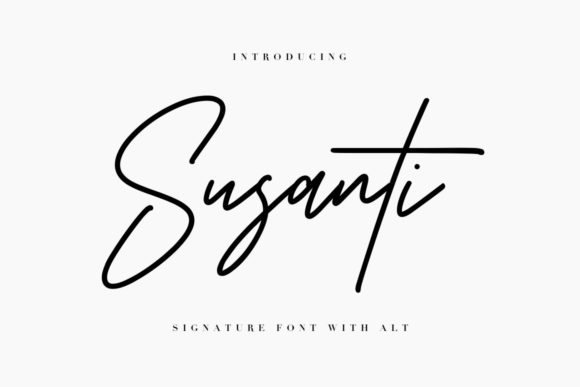 Susanti Font: A Handwritten Typeface for Real-World Design