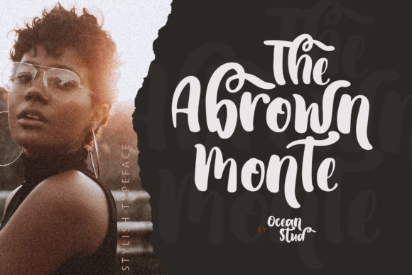 The Abrown Monte: A Script Handwritten Font for Timeless Craft Projects