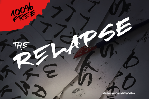 The Relapse Font: A Rustic Script for Editorial Elegance