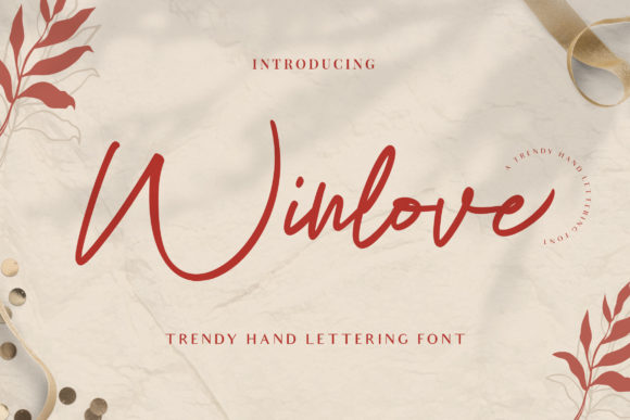 Winlove Font: A Modern Handwritten Typeface for Creative Makers