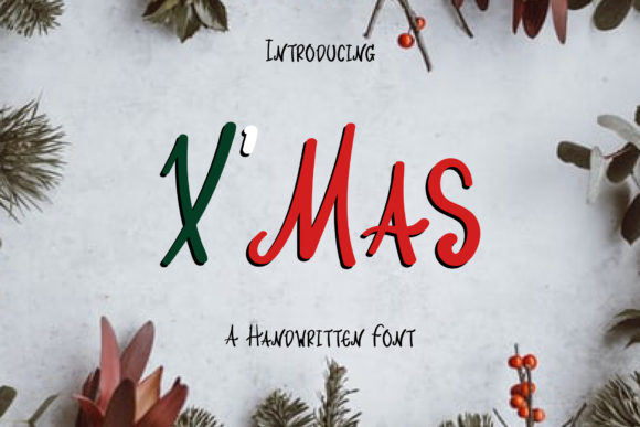 X Mas Font for Branding Projects and Creative Design